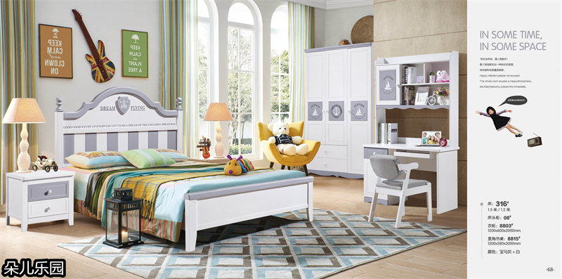 江西南康青少年兒童實木套房36