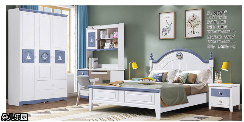 江西南康青少年兒童實木套房42