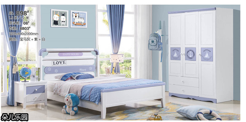 江西南康青少年兒童實木套房48