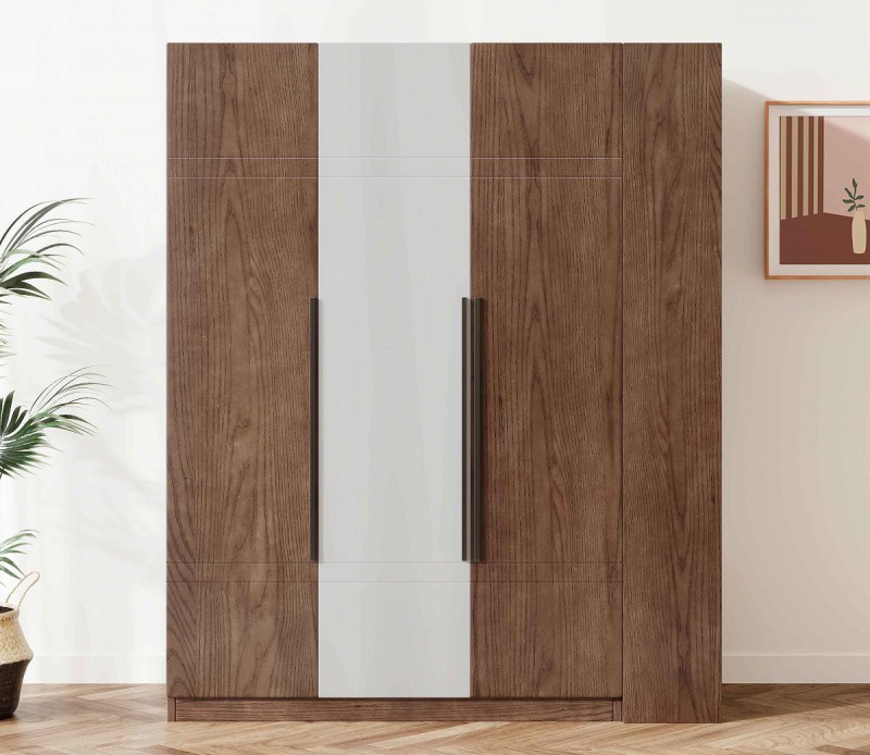 L2683#三門開門衣柜（胡桃色）、L2681#邊柜