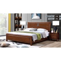 長樂家具北美胡桃色橡膠木2138#大床