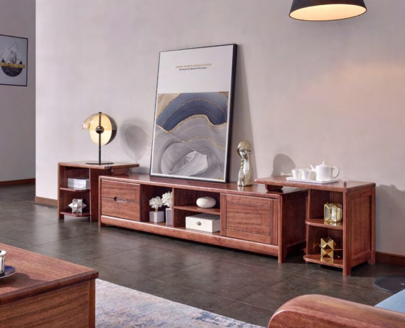 紫金檀木T302#伸縮地柜