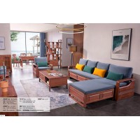 長城紫金檀木A920#轉角+單人位沙發(冬夏兩用款)