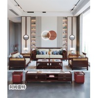 南康現代輕奢新中式套房家具，江西金絲檀木新中式家具生產廠家,阿姆雷特家具