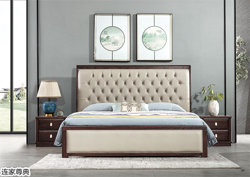 江西南康連家尊典現代中式白蠟木家具32