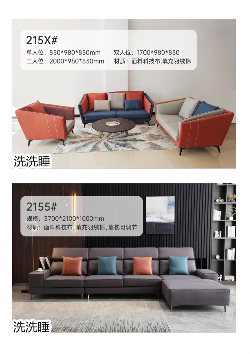 悟道家具·洗洗睡現(xiàn)代簡(jiǎn)約輕奢軟體家具6