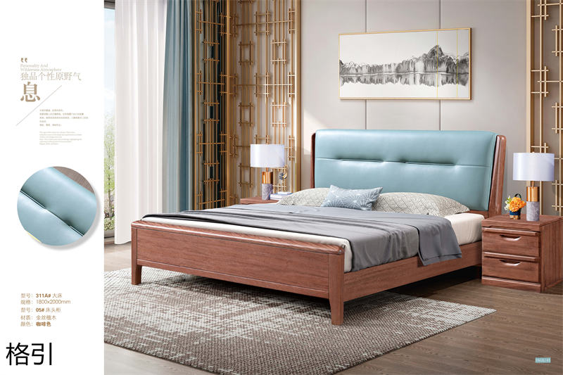 晶品家具&middot; 格引現代中式金絲檀木套房家具22