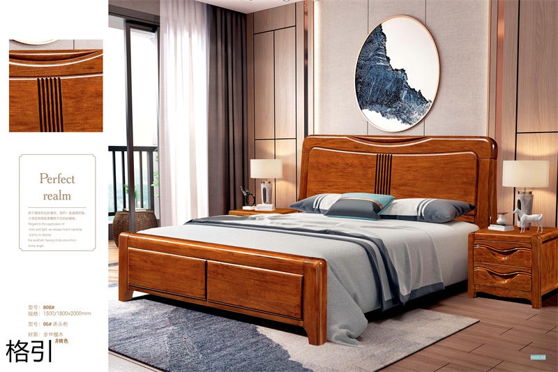 晶品家具&middot; 格引現代中式金絲檀木套房家具33