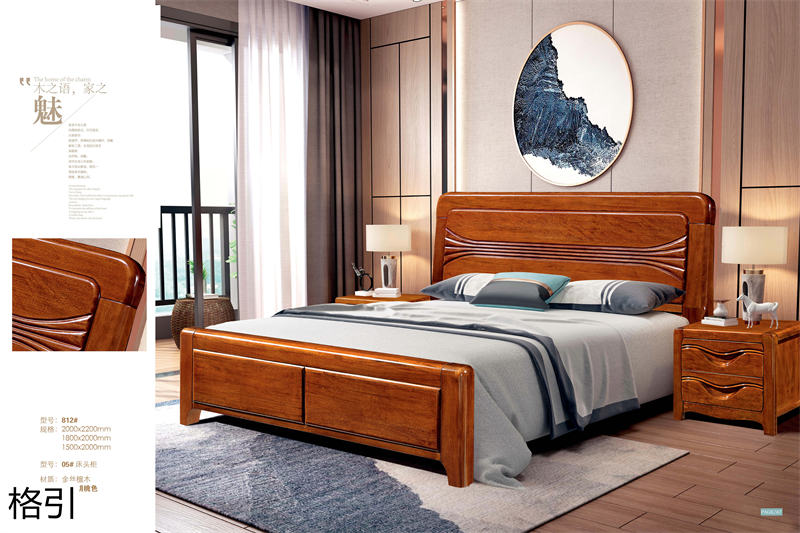 晶品家具&middot; 格引現代中式金絲檀木套房家具34