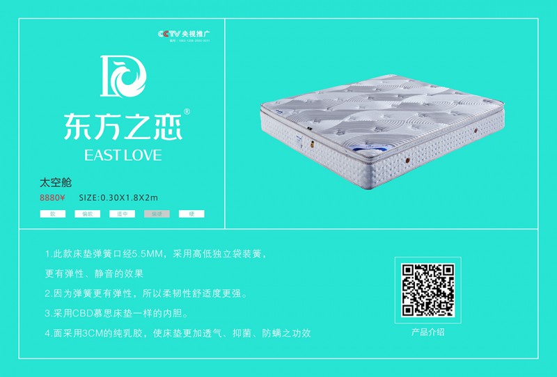 東方之戀床墊：太空艙