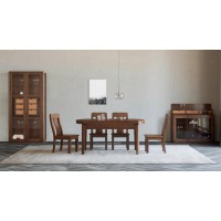 艾美儷家可可西里現(xiàn)代極簡黑金檀木家具：餐桌KK5102#、餐椅KK3503#