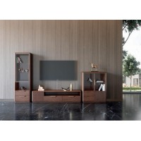 艾美儷家可可西里現代極簡黑金檀木家具：電視柜KK3602B#、高柜KK3605#、低柜KK3606#
