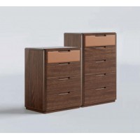 艾美儷家可可西里現代極簡黑金檀木家具：四斗柜KK3002#