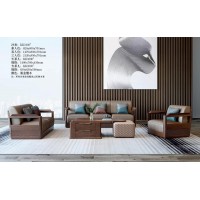 艾美儷家可可西里現代極簡黑金檀木家具：沙發KK3105#、長茶幾KK3306#、方茶幾KK3305#