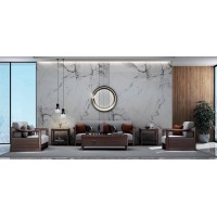 艾美儷家可可西里現代極簡黑金檀木家具：沙發KK3115#、長茶幾KK3309#、方茶幾KK3313#