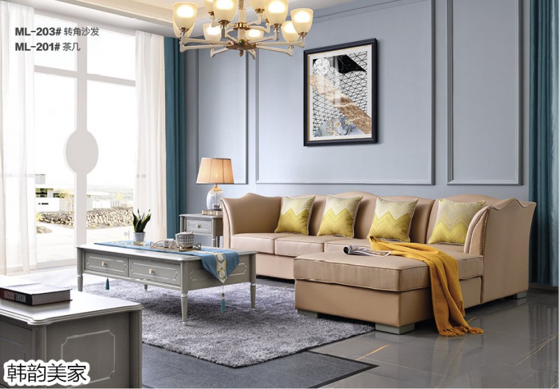 韓韻美家&middot;莫蘭迪灰系列美式輕奢家具3