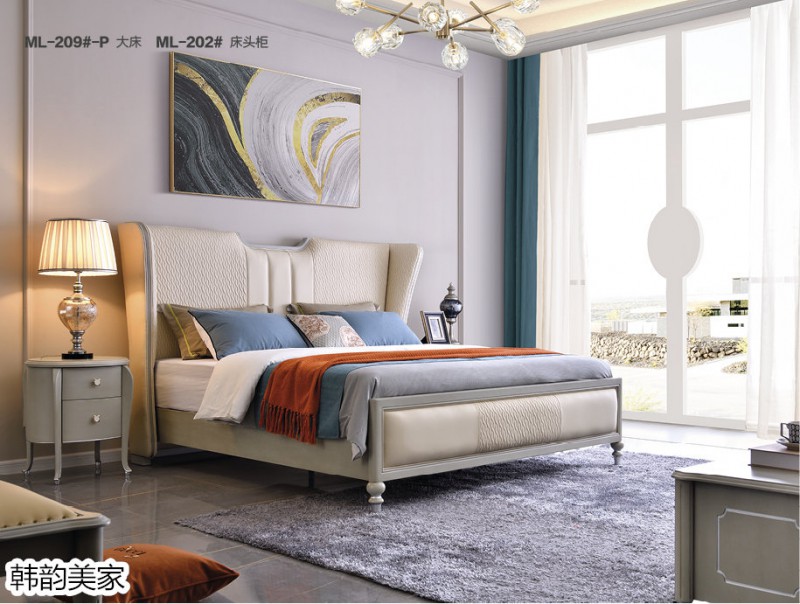 韓韻美家&middot;莫蘭迪灰系列美式輕奢家具11