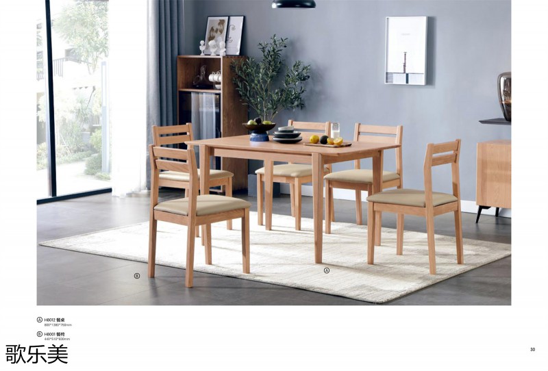 歌樂美現代極簡白蠟木家具18