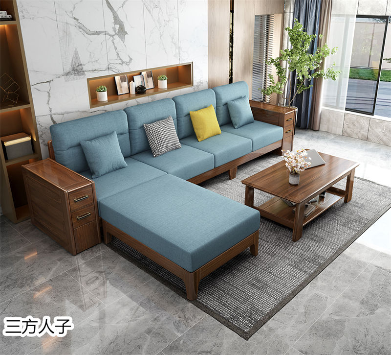 三方人子現代極簡風格烏金木家具11