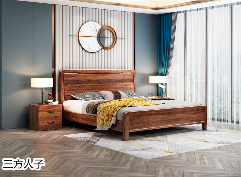 三方人子現代極簡風格烏金木家具35