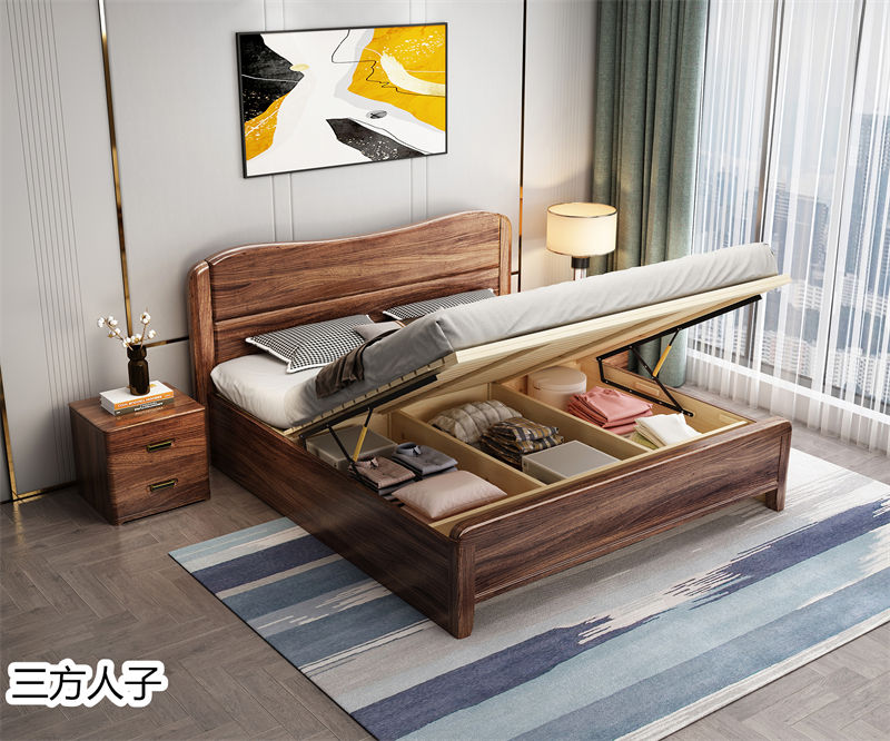 三方人子現代極簡風格烏金木家具46