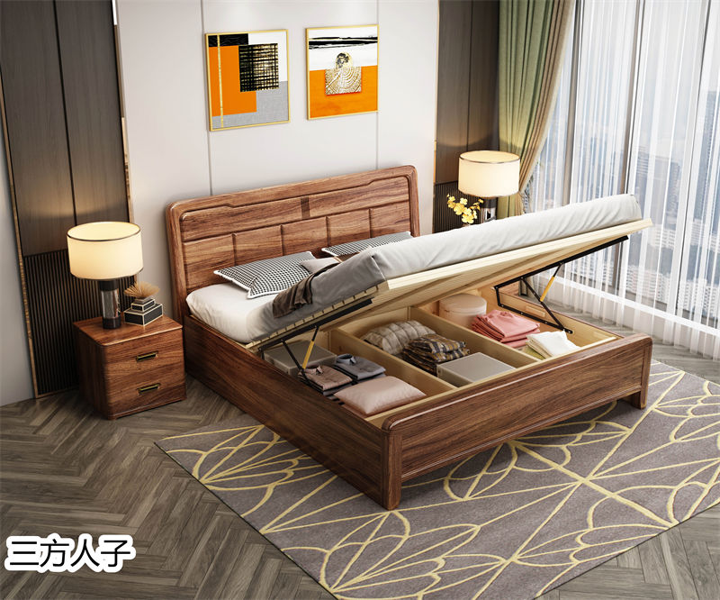 三方人子現代極簡風格烏金木家具48