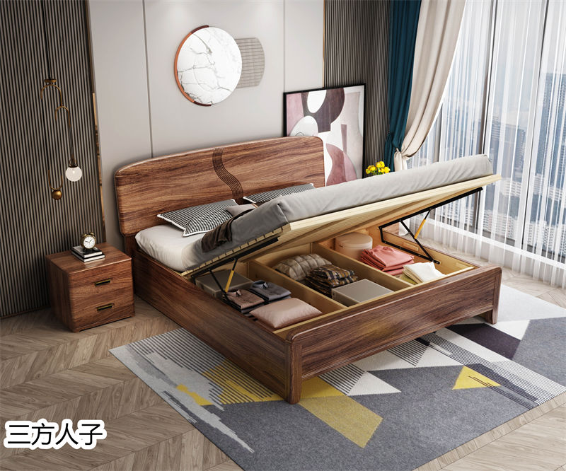 三方人子現代極簡風格烏金木家具59