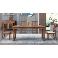 康優寶輕奢新中式胡桃木家具：K6P20長餐臺