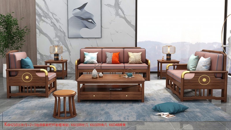 K6H210沙發(fā) 1+2+3位（B靠前欄桿前框薄墊）2