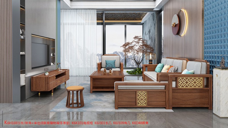 K6H169沙發 轉角+單位（B靠背儲物箱體薄墊）