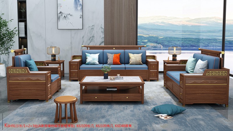 K6H91沙發 1+2+3位（A靠背儲物箱體前框薄墊）