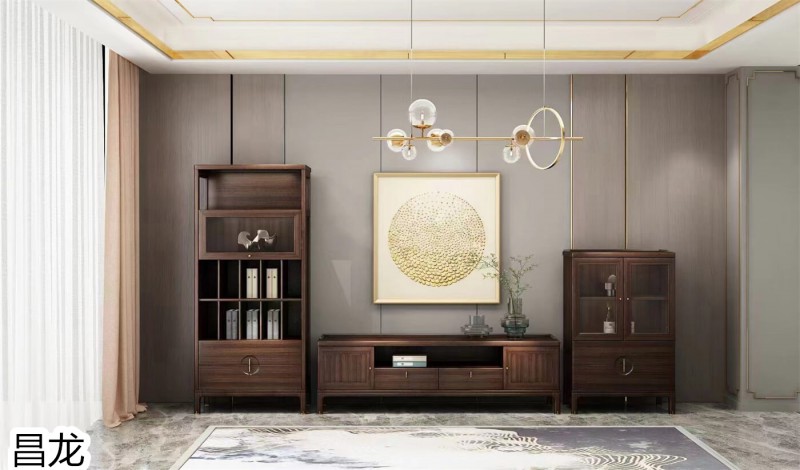 昌龍新中式烏金木家具14