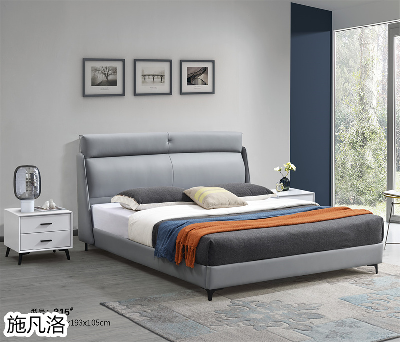 施凡洛輕奢極簡風格軟體床9