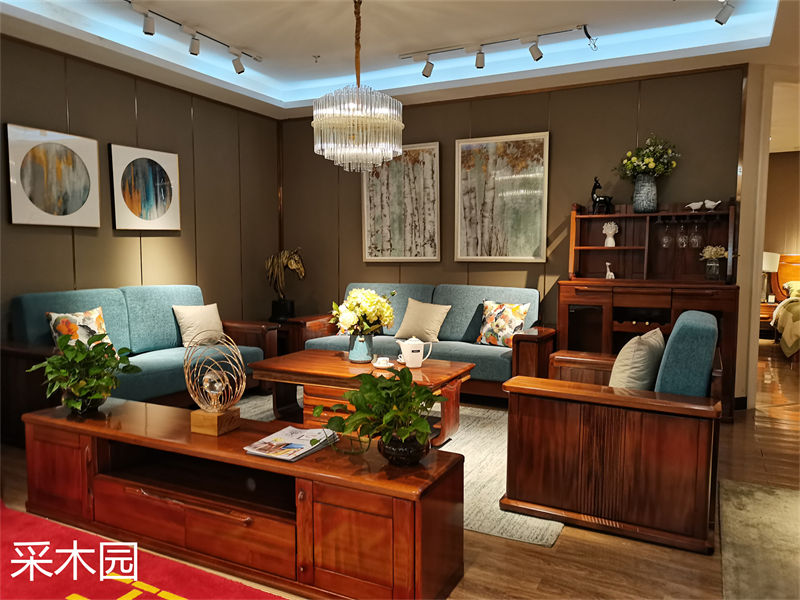 采木園&middot;誰最美 新德式金絲檀木家具展廳實拍2