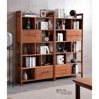 安德穩南美胡桃木木蠟油原木家具：組合書架105#