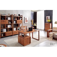 安德穩南美胡桃木木蠟油原木家具：書桌208#