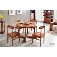 安德穩南美胡桃木木蠟油原木家具：圓桌302#