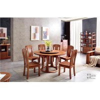 安德穩南美胡桃木木蠟油原木家具：圓桌305#