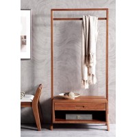 安德穩南美胡桃木木蠟油原木家具：衣鞋柜D06#