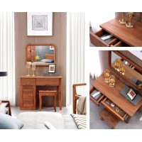 安德穩南美胡桃木木蠟油原木家具：梳妝臺520#