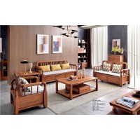 安德穩南美胡桃木木蠟油原木家具：123沙發333#