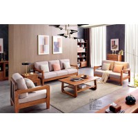 安德穩南美胡桃木木蠟油原木家具：123沙發888#