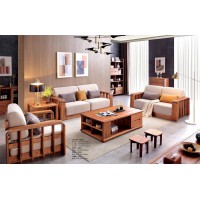 安德穩南美胡桃木木蠟油原木家具：123沙發999#