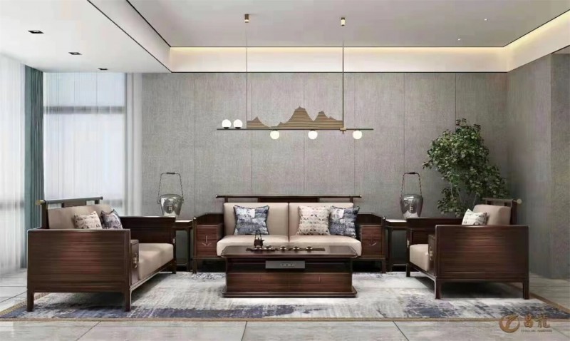 新中式風格烏金木家具 (10)