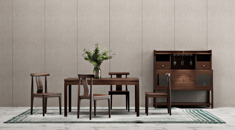 新中式風格烏金木家具 (19)