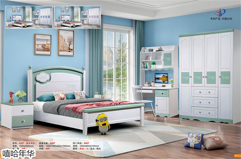 嘻哈年華青少年兒童實木套房家具6