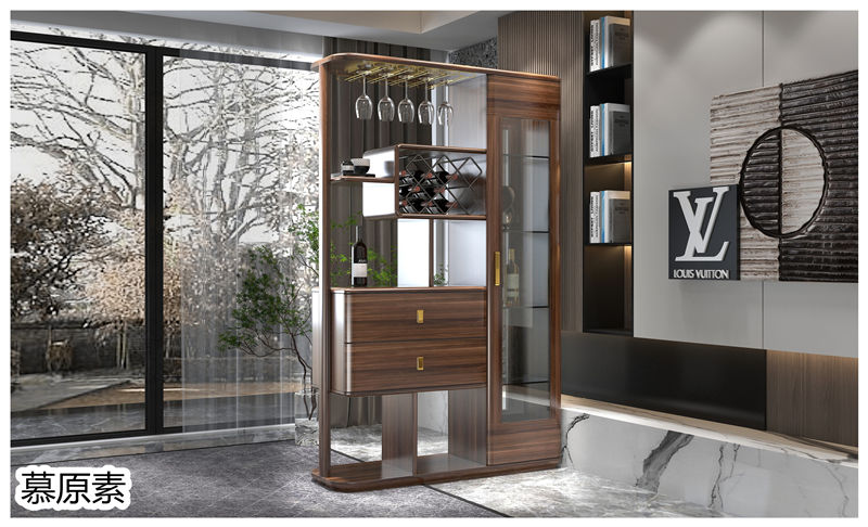 慕原素現代極簡輕奢烏金木家具8