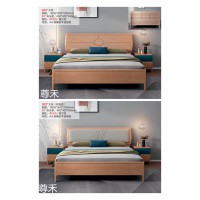 尊禾·洛林現代極簡風格實木家具,江西南康櫸木色現代極簡實木套房廠家,尊禾家具