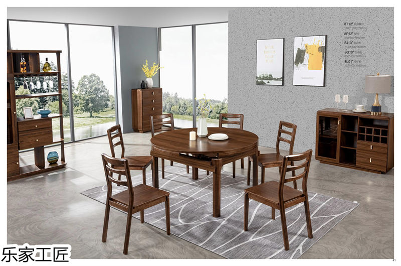 樂家工匠巴新黑胡桃家具20