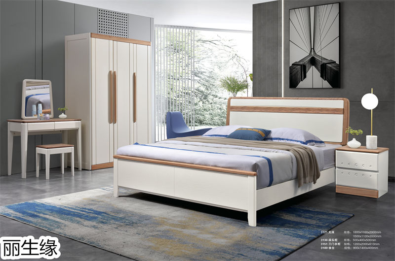 麗生緣&middot;現(xiàn)代簡約紅胡桃木蠟油家具10